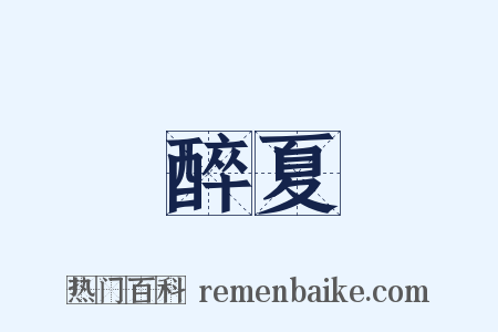 醉夏是什么意思的图片